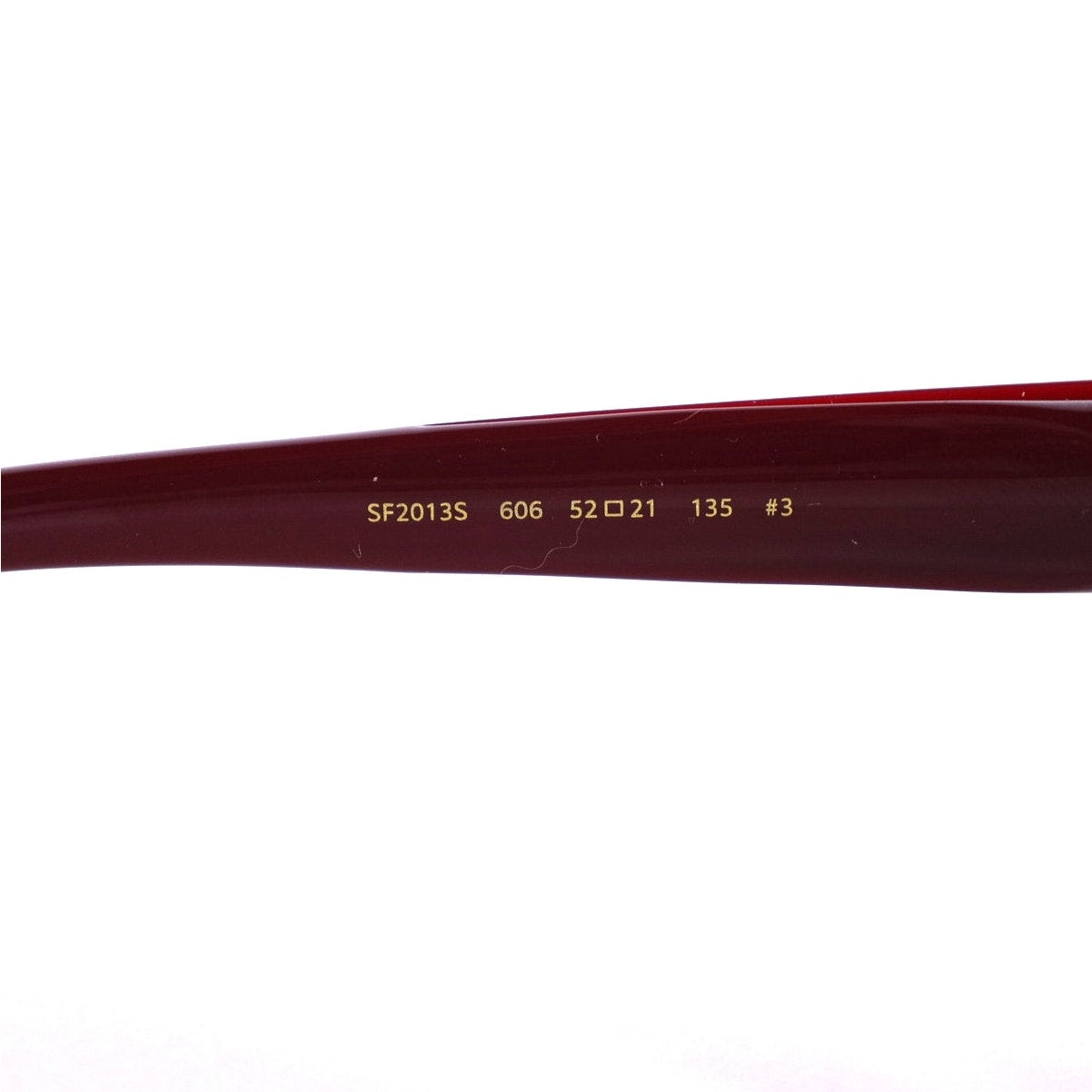 Salvatore Ferragamo Rectangle Sunglasses - Burgundy / Red