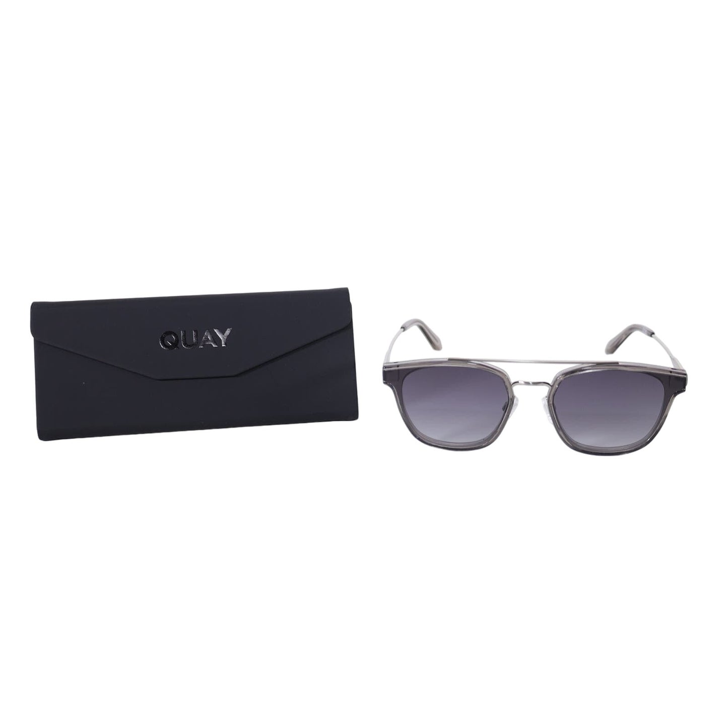 Quay Australia GETAWAY Round Metal Sunglasses - Grey/Smoke