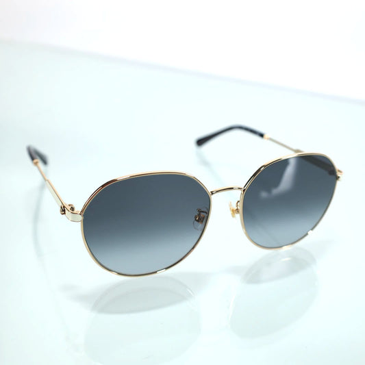 Kate Spade NESHA Round Metal Sunglasses - Gold/Black Grey Gradient