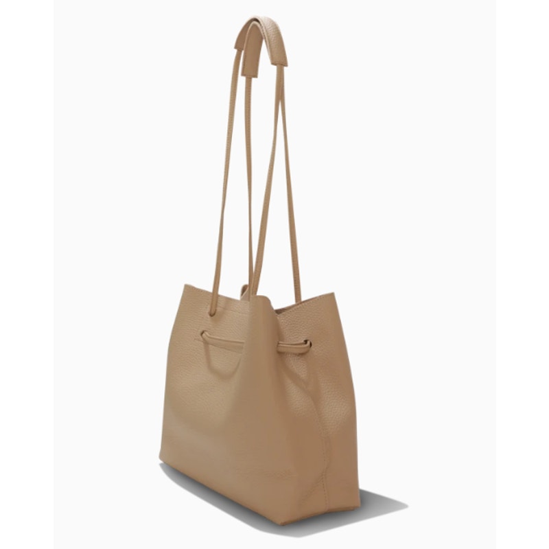 8 Other Reasons Vegan Pebbled Leather Slouchy Bucket Bag - Tan