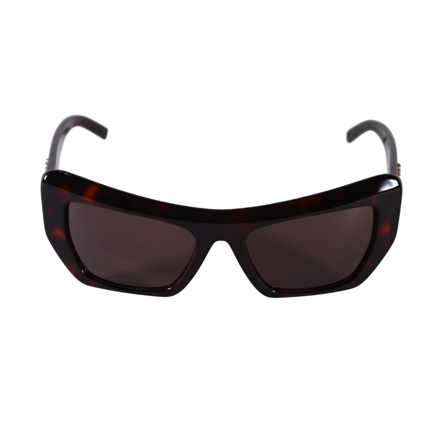 MCM Rectangle Cat Eye Sunglasses - Red Havana / Brown