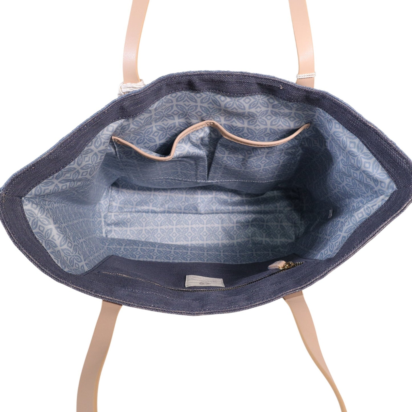 Spartina 449 Fiesta Tote Bag - Hamilton Crab - Denim Blue / White