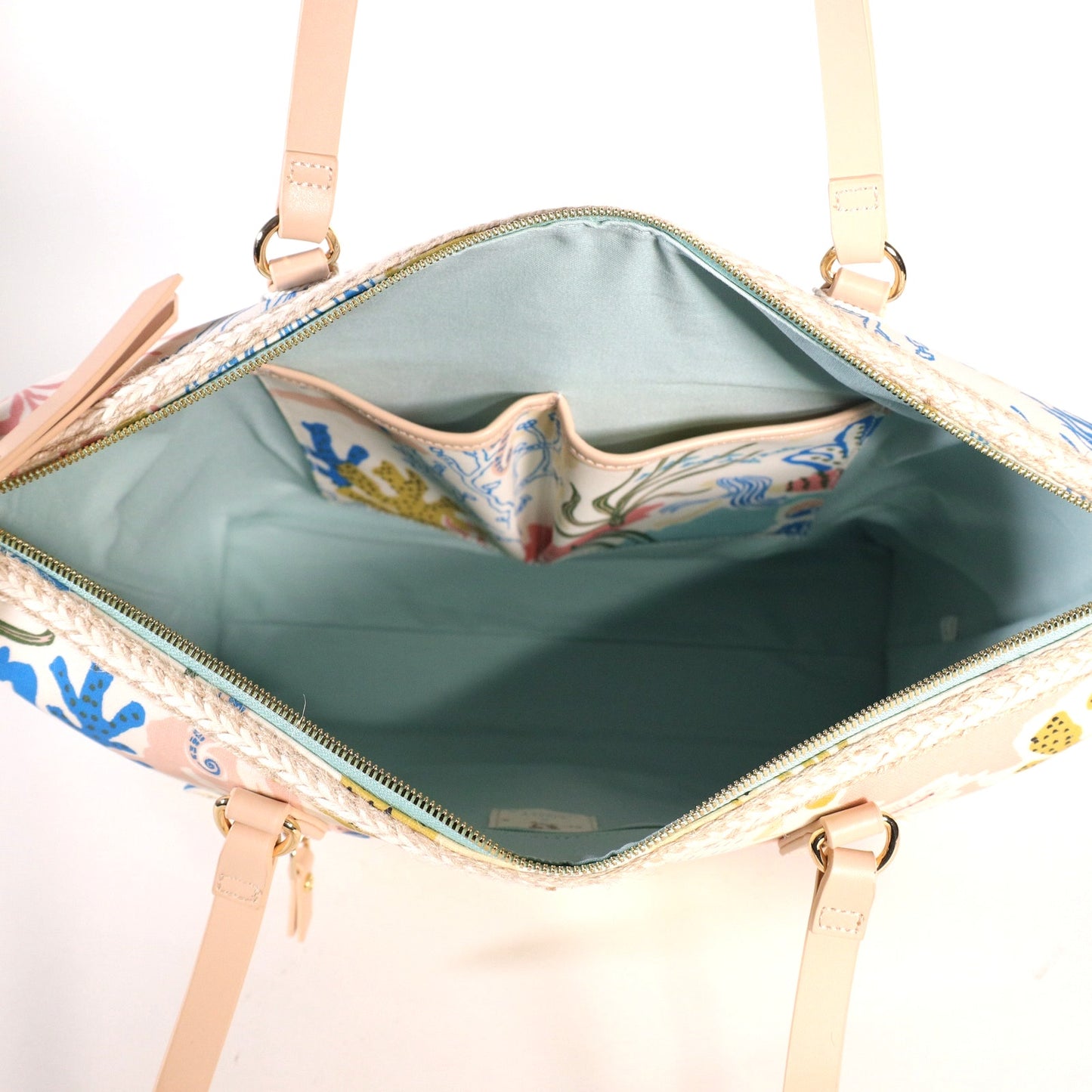 Spartina 449 Coastal Zip Travel Tote Bag - Mermaid Sea