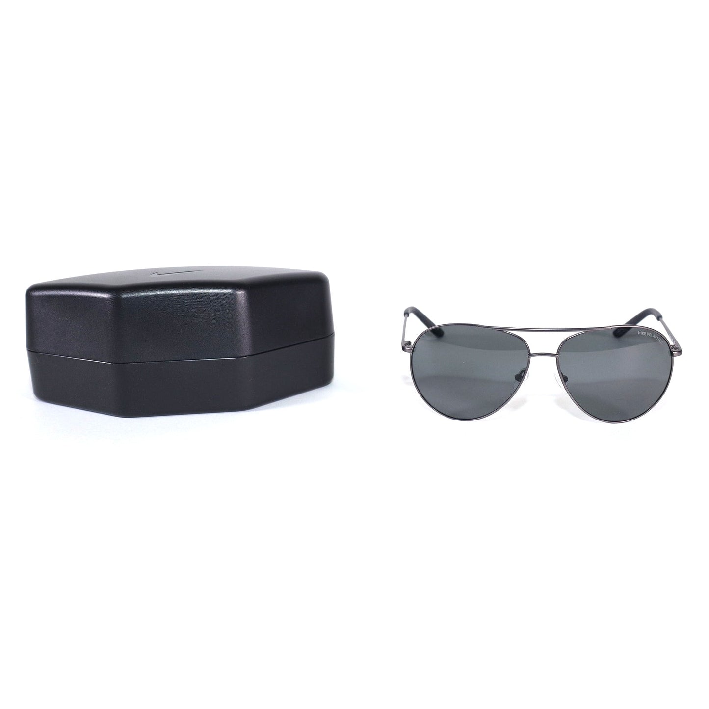 Nike CHANCE Aviator Polarized Mens Sunglasses - Satin Gunmetal / Grey