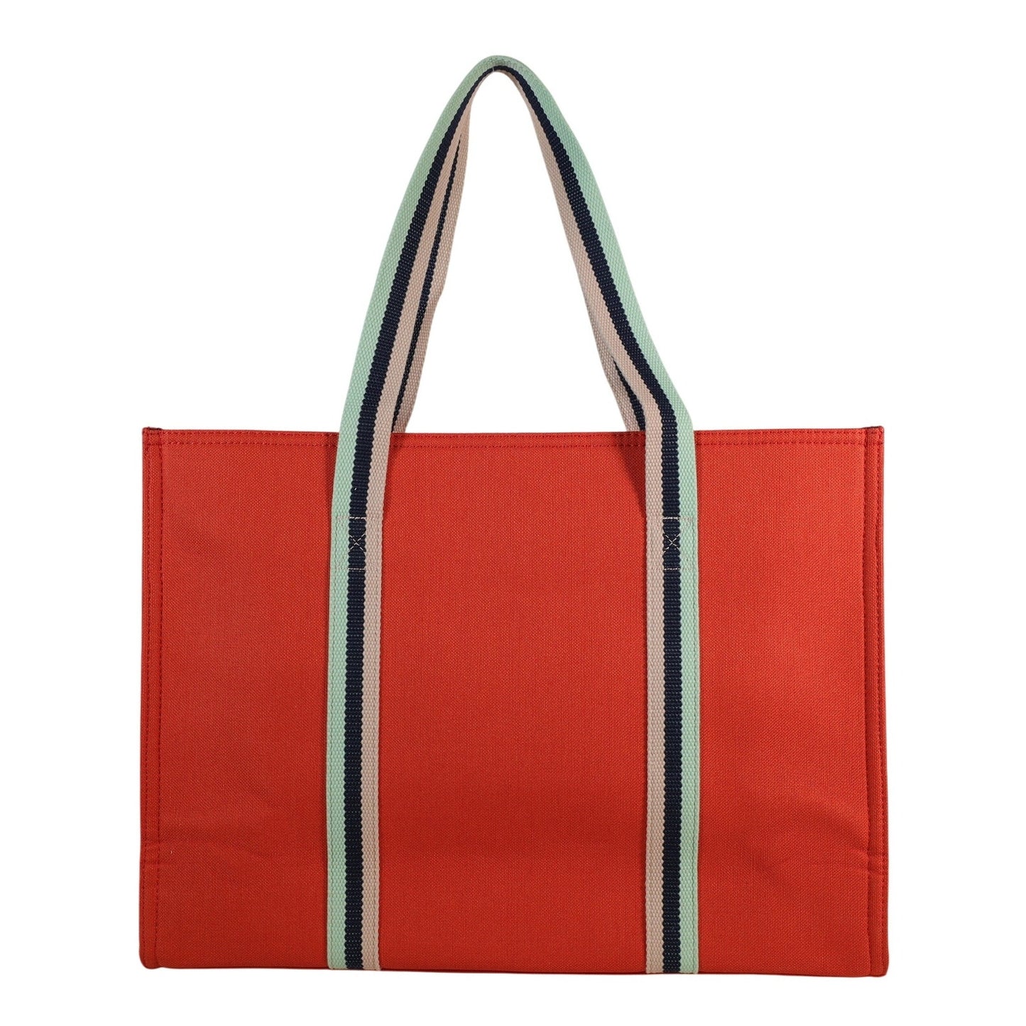 Spartina 449 Canvas Carry All Tote - Seahorse / Orange with Stripe