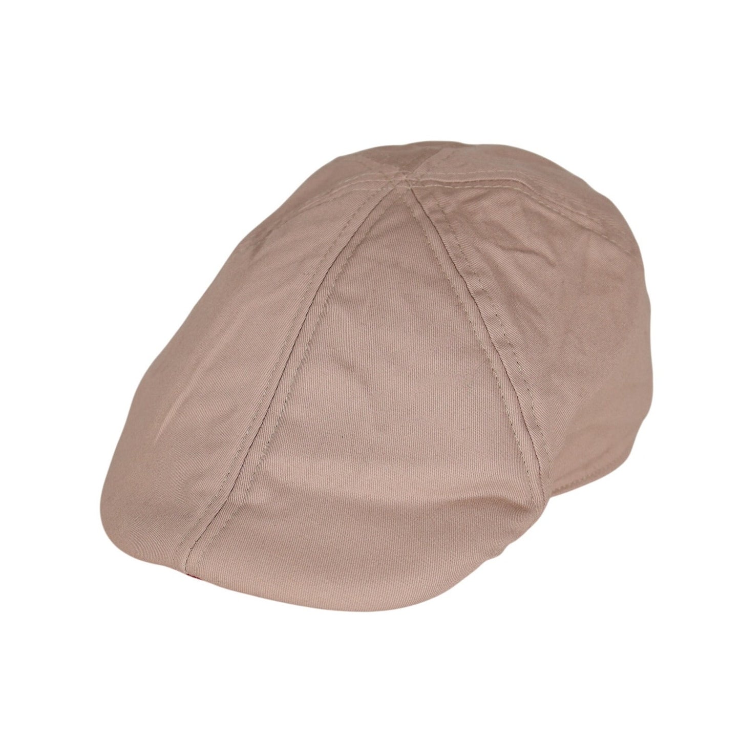 Stetson Men’s Cotton Twill Flat Cap – Khaki (Size L/XL)