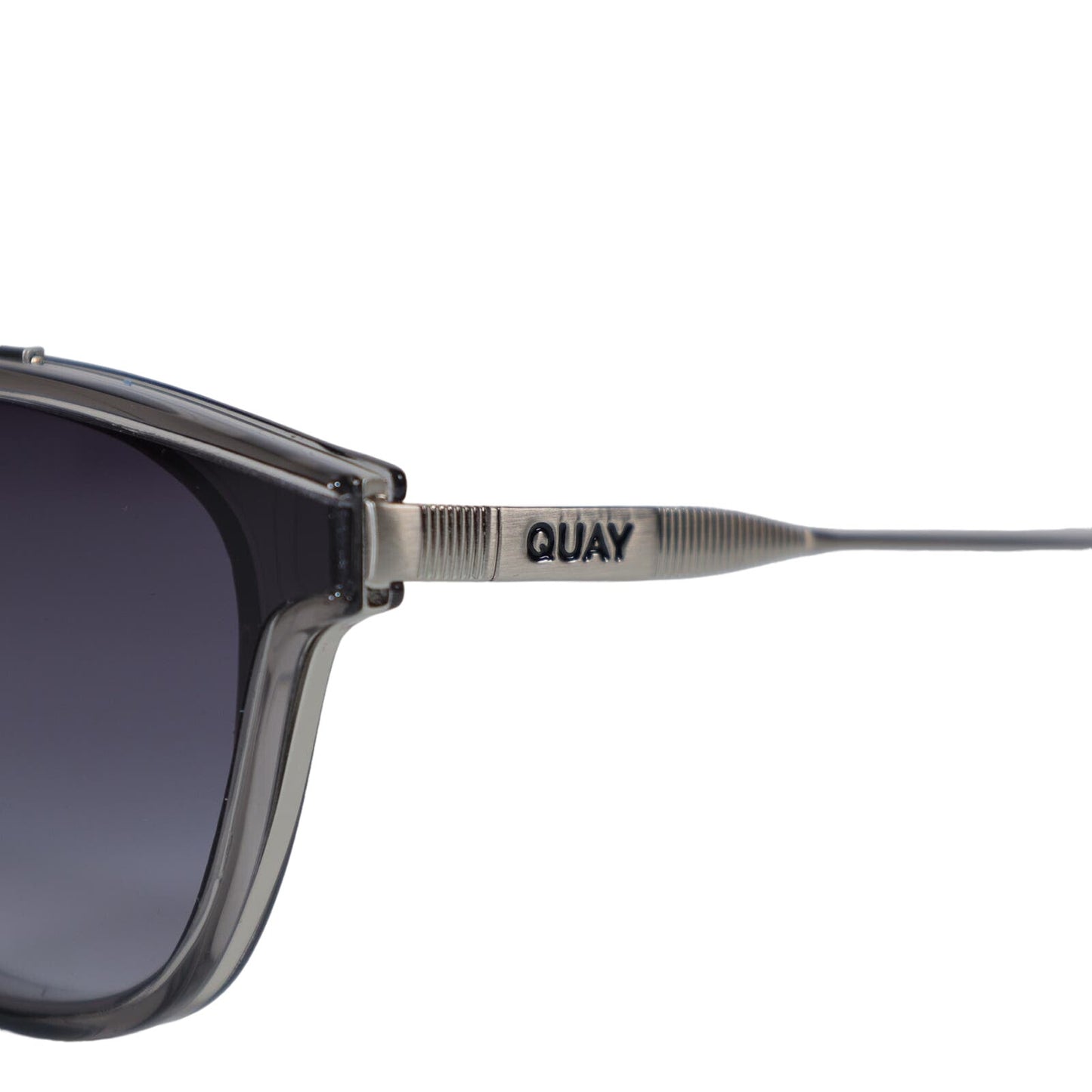 Quay Australia GETAWAY Round Metal Sunglasses - Grey/Smoke