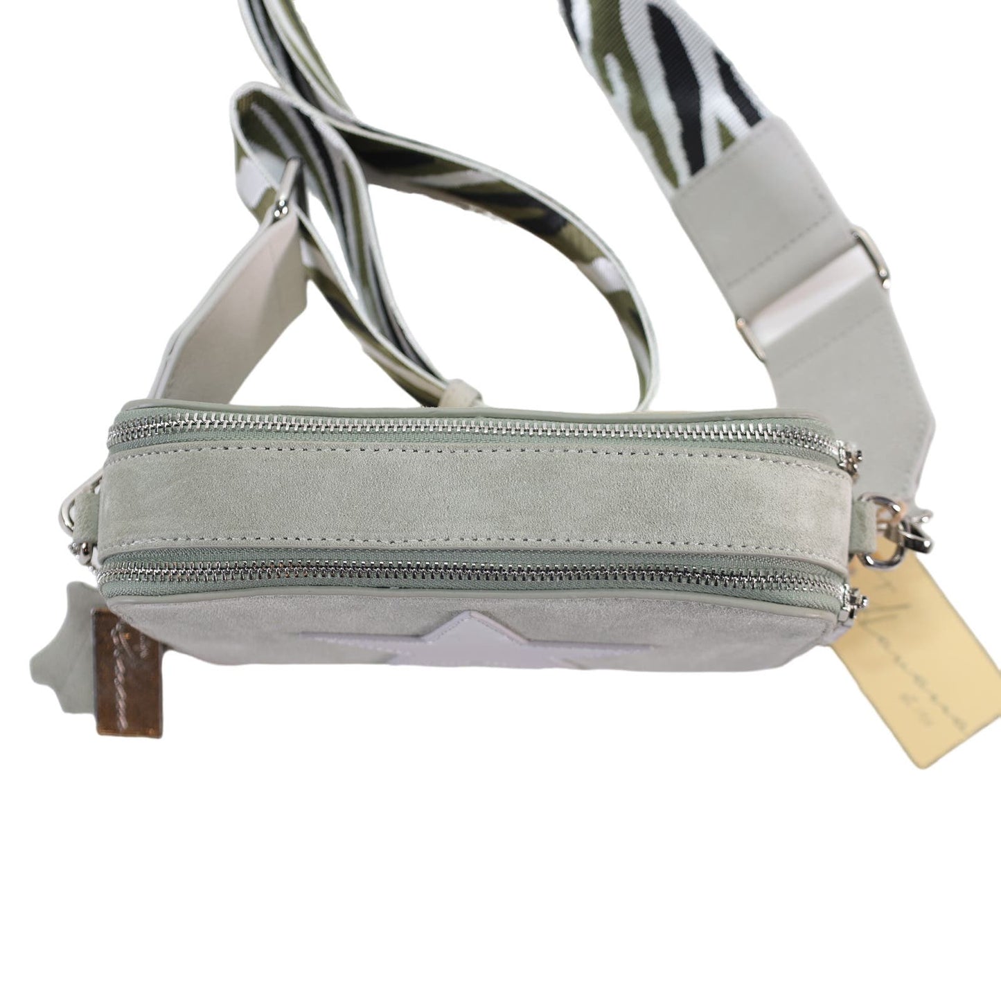 Vintage Havana Linda Bag with 2 Shoulder / Crossbody Straps - Silver