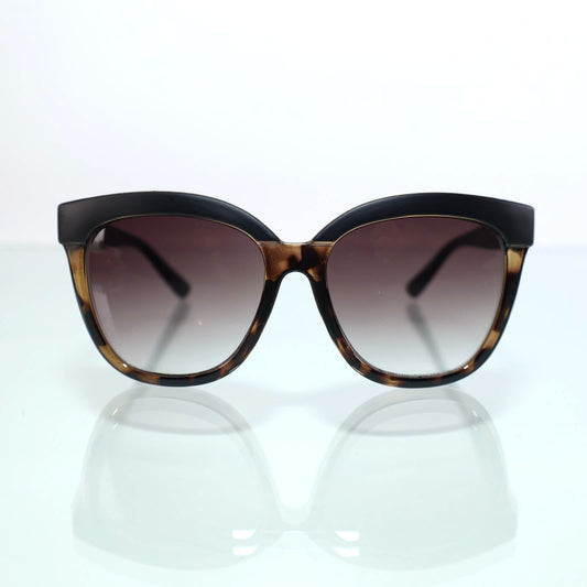 Kenneth Cole Reaction Oversized Round Sunglasses - Dark Havana/Gradient Brown