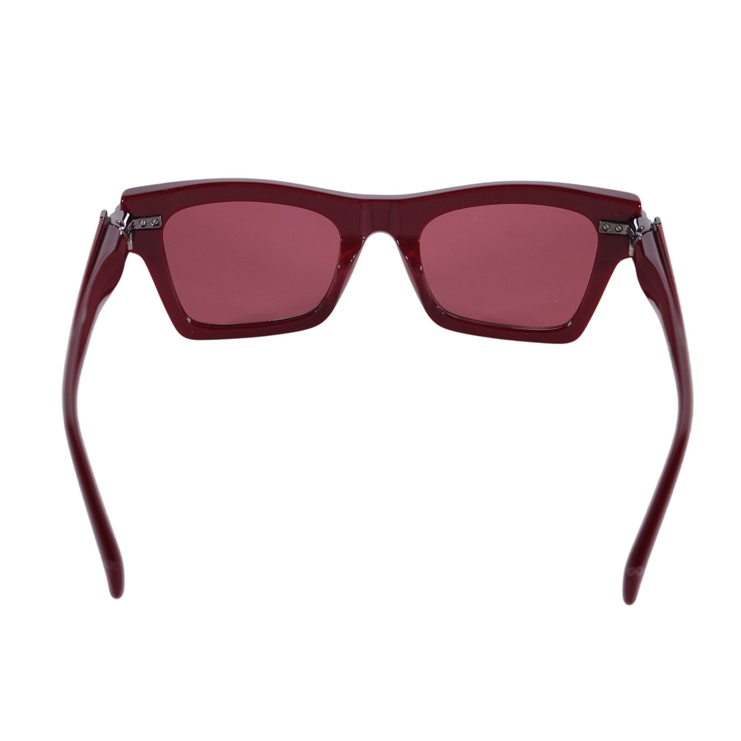 Salvatore Ferragamo Rectangle Sunglasses - Burgundy / Red
