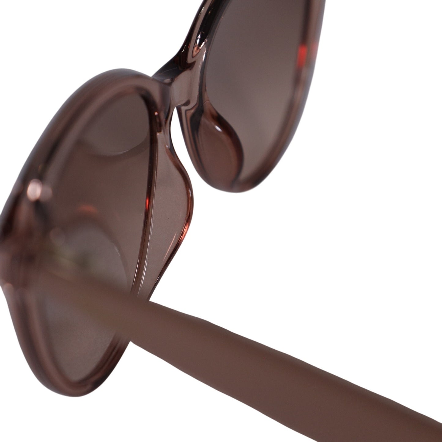 Salvatore Ferragamo Round Cat Eye Sunglasses - Transparent Sand / Sand Gradient