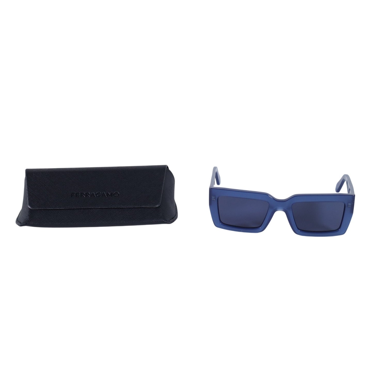 Salvatore Ferragamo Rectangle Women’s Sunglasses – Opaline Blue Cobalt