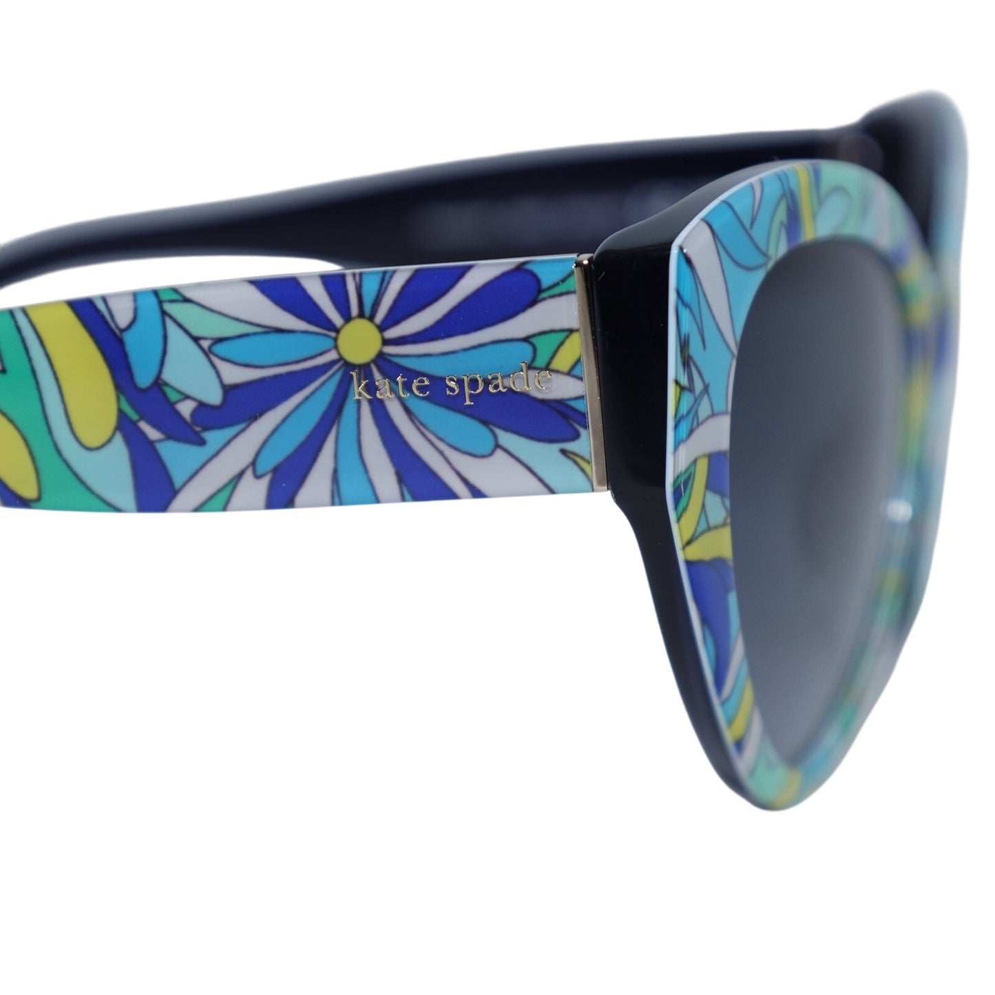 Kate Spade PAISLEIGH Floral Cat Eye Sunglasses - Blue Flower Print