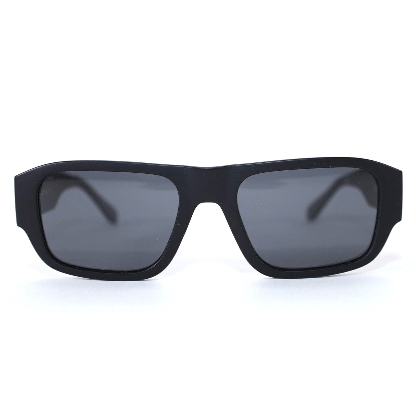Quay Australia NIGHT CAP Rectangle Polarized Sunglasses - Matte Black/Black
