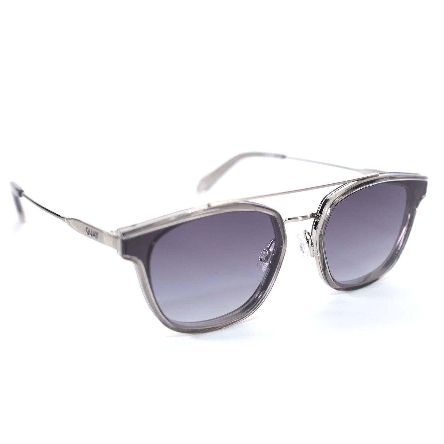 Quay Australia GETAWAY Round Metal Sunglasses - Grey/Smoke
