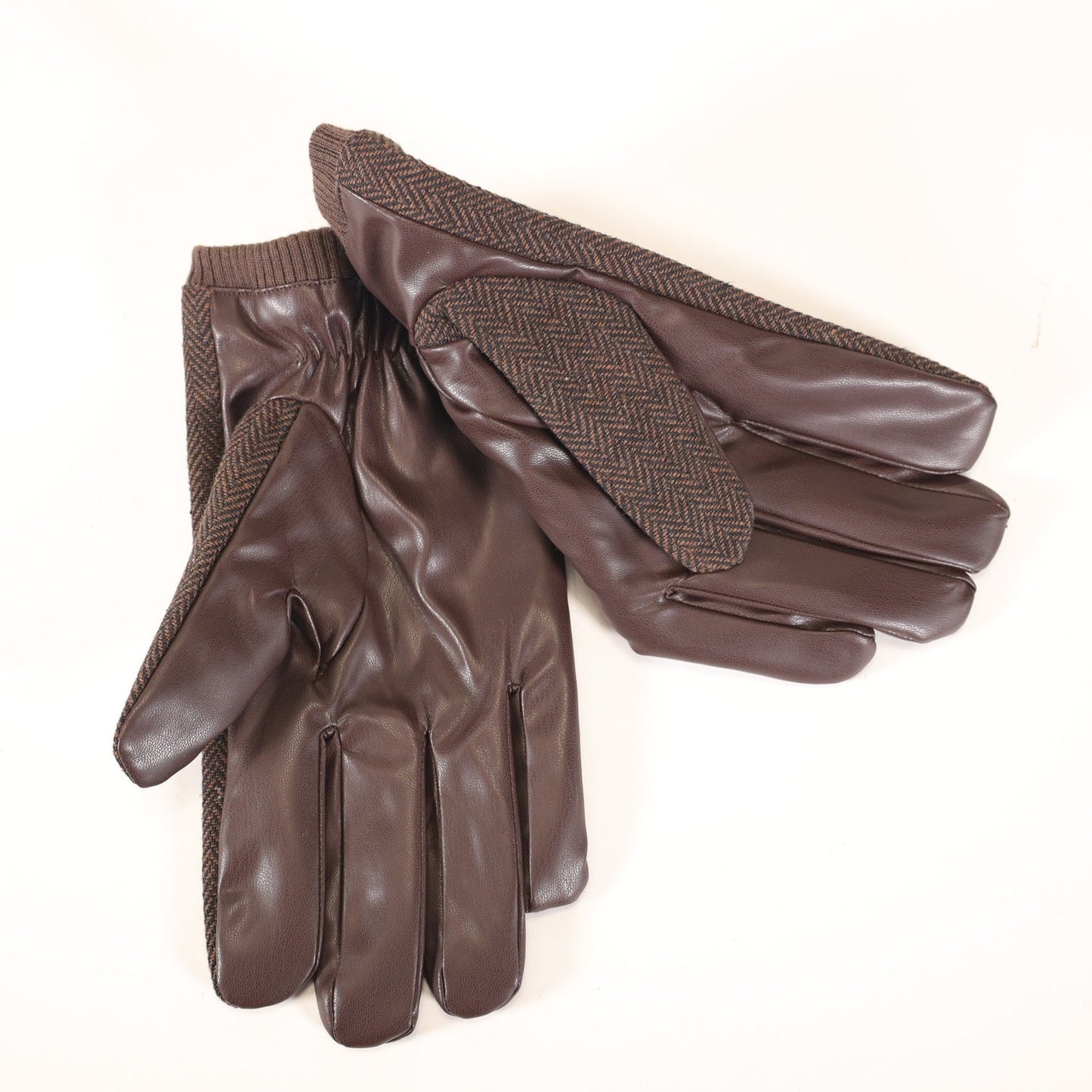 Alfani Men’s Brown Winter Gloves w/ Velvet Lining - Men’s XL