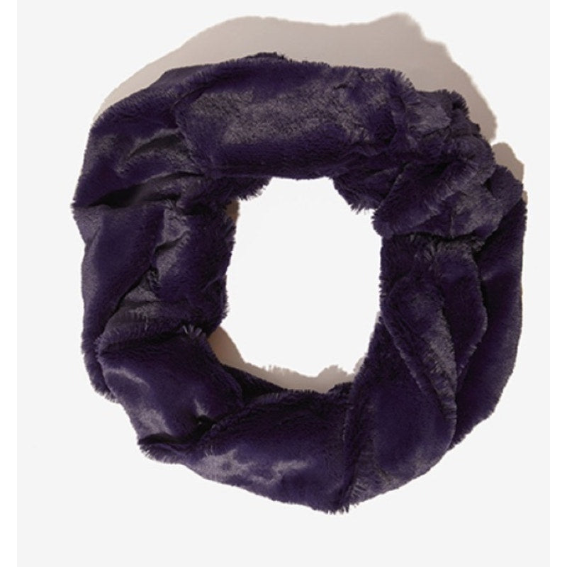 The Jetset Diaries Faux Fur Infinity Scarf - One Size - Midnight Blue
