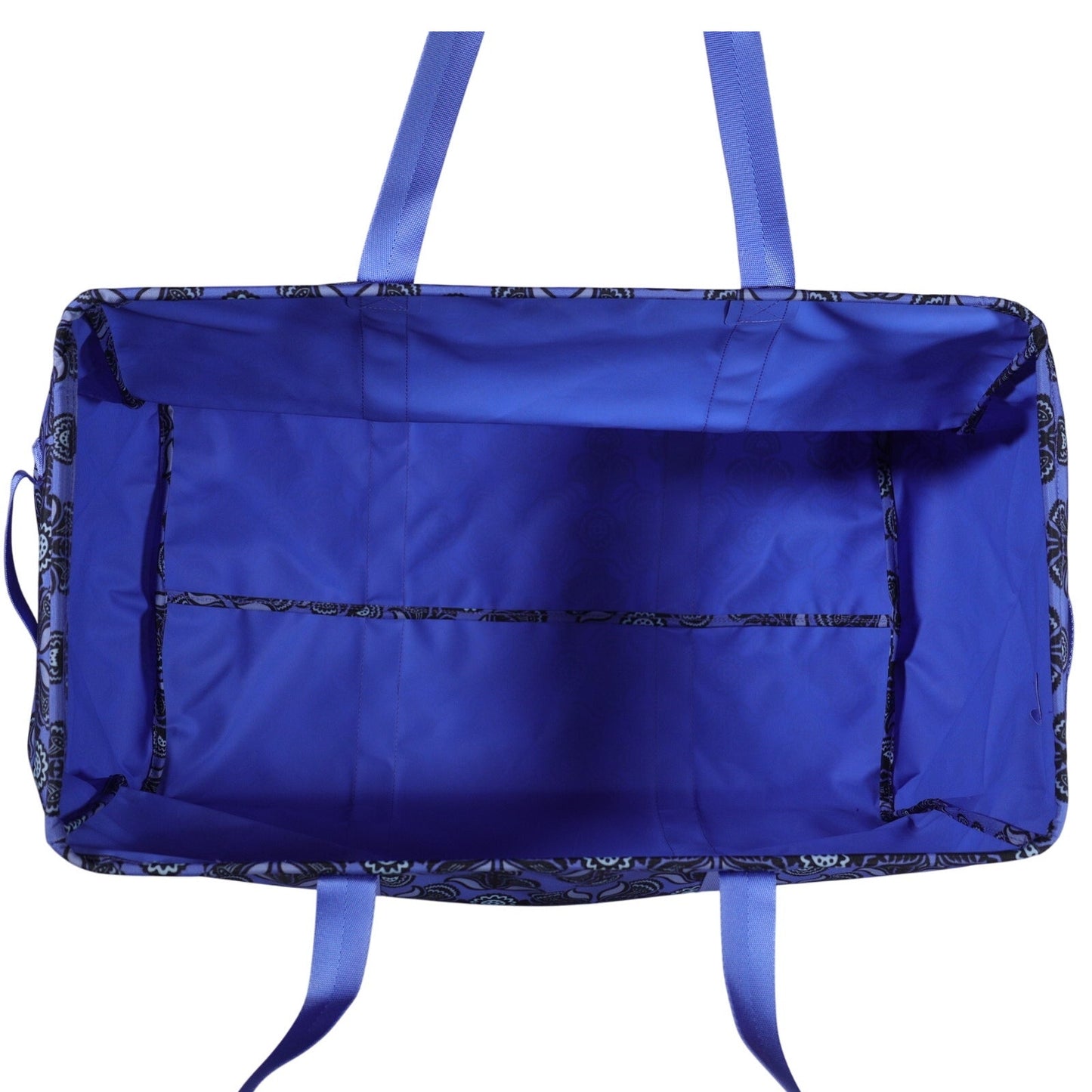 Vera Bradley Large Collapsible Car Storage Tote - Baja Blue Tile