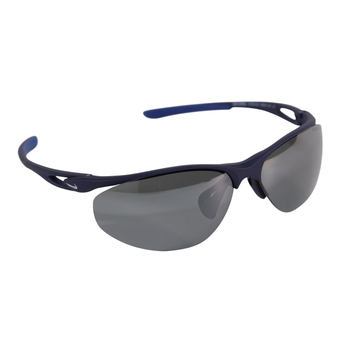 NIKE AERIAL Lightweight Rimless Sunglasses - Matte Midnight Blue / Silver Flash