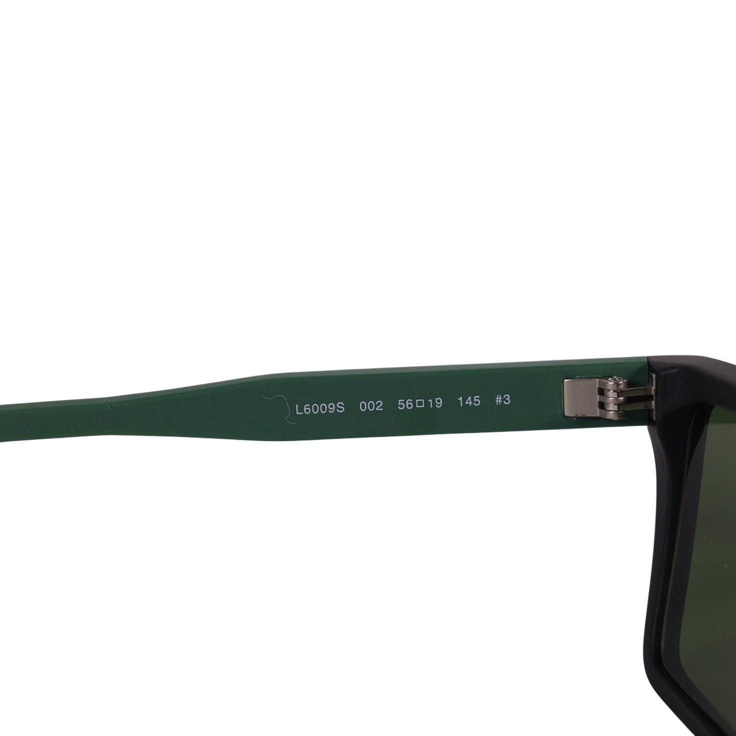 Lacoste Rectangle Mens Sunglasses - Matte Black / Green