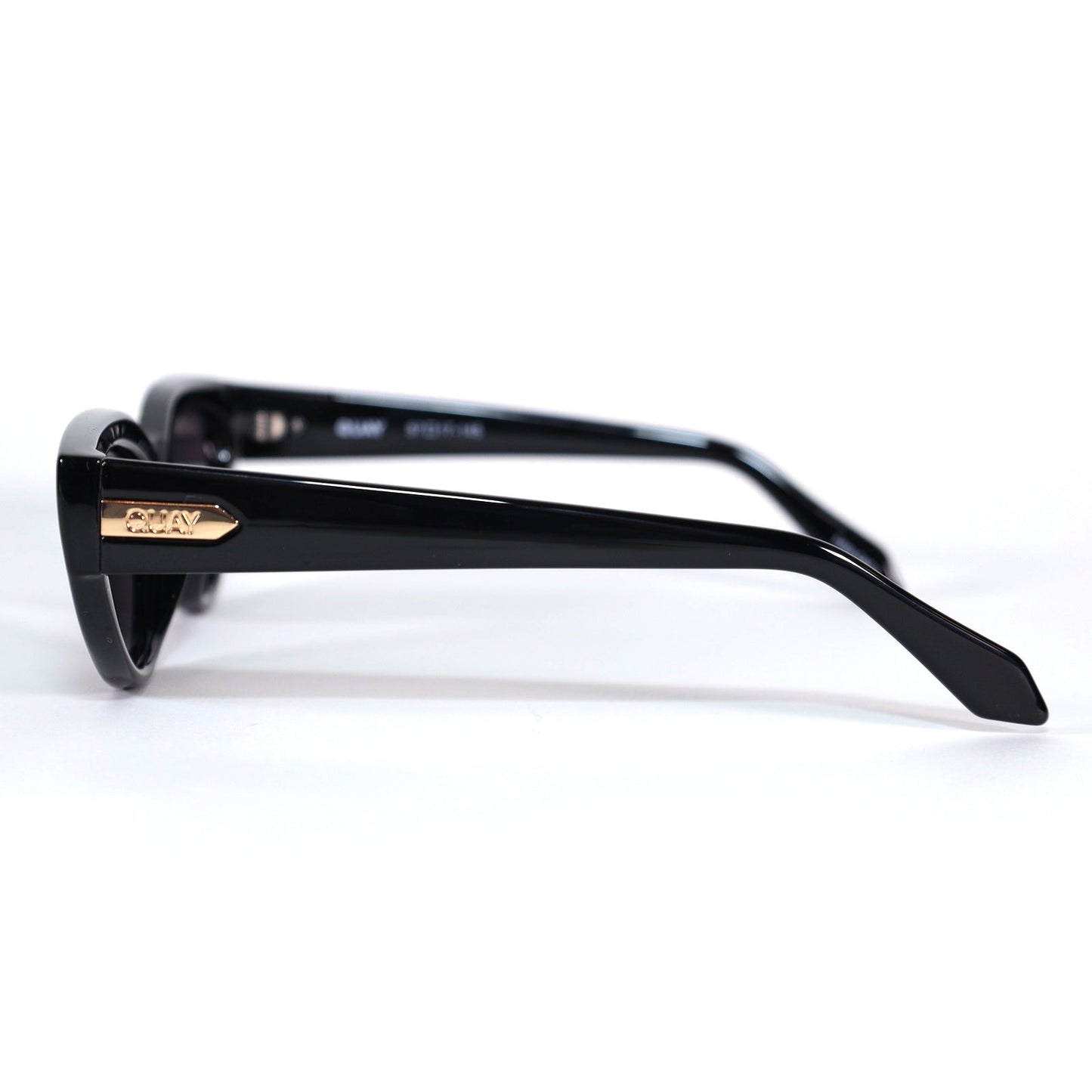 Quay Australia NARROW DOWN Cat Eye Sunglasses - Black / Smoke Polarized