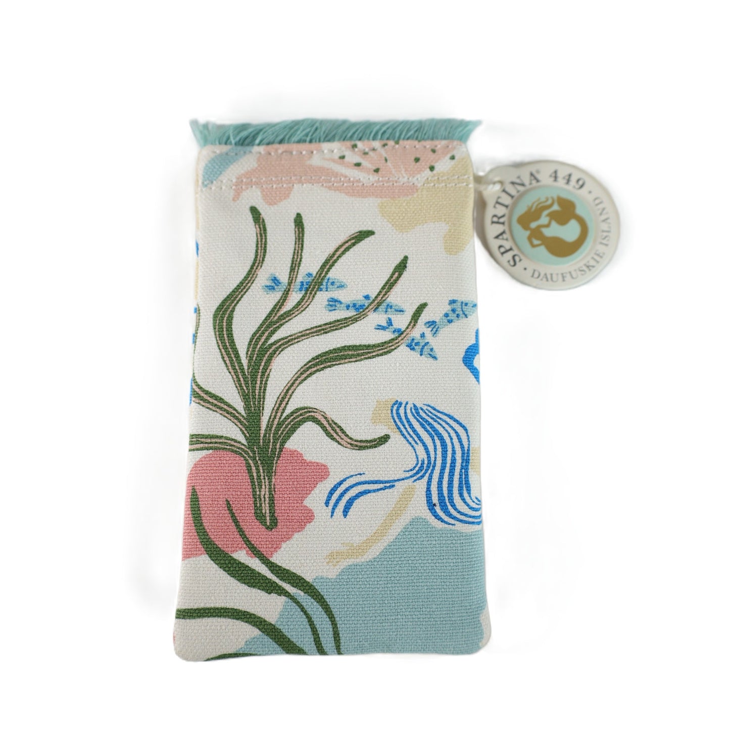 Spartina 449 Coastal Canvas Sunglass Case - Mermaid Sea