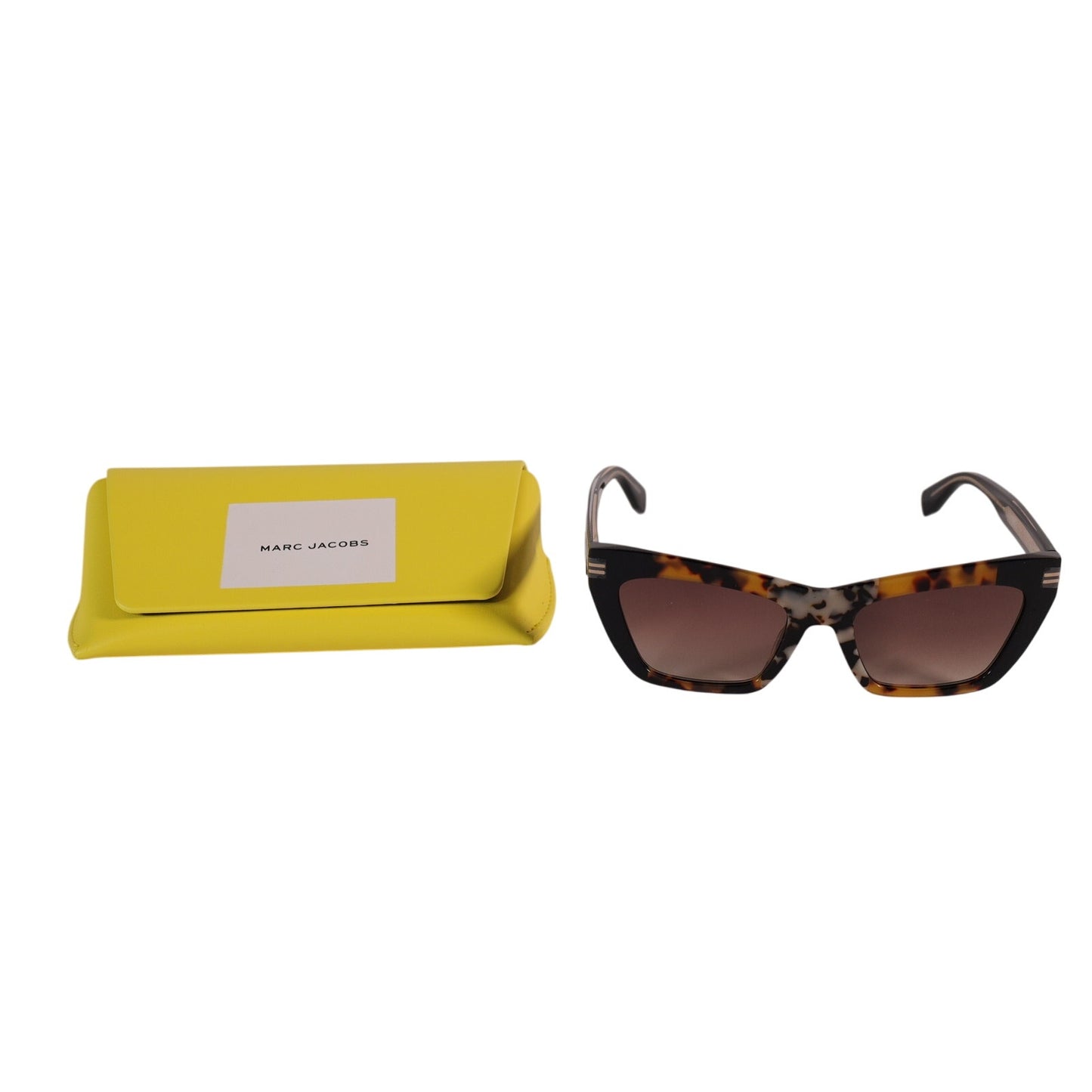 Marc Jacobs Rectangle Cat Eye Sunglasses - Havana / Brown Gradient