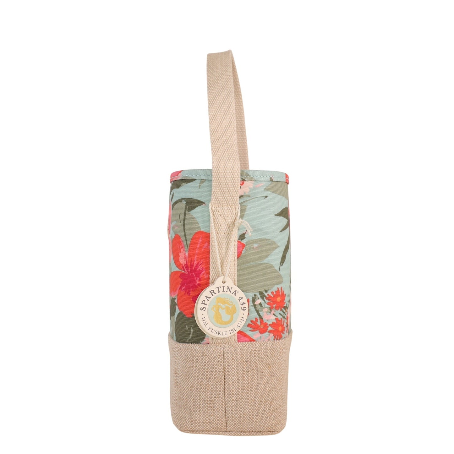Spartina 449 Double Wine Caddy Tote Bag - Alljoy Landing Sea Foam
