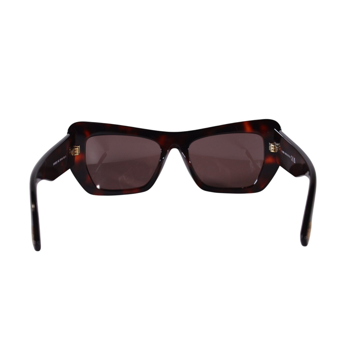 MCM Rectangle Cat Eye Sunglasses - Red Havana / Brown