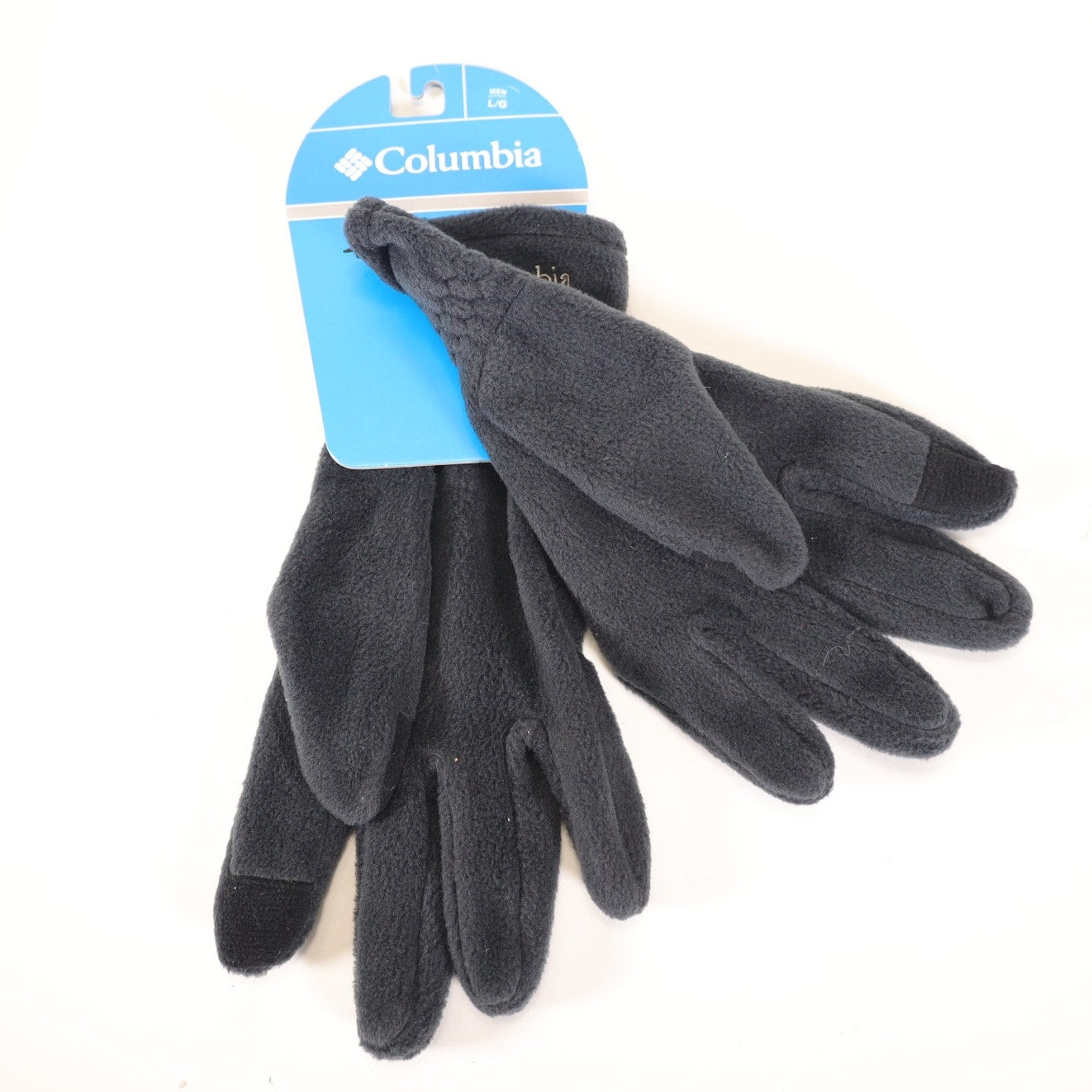 Columbia Men's Steens Mountain Fleece Winter Gloves - Size Large - Black