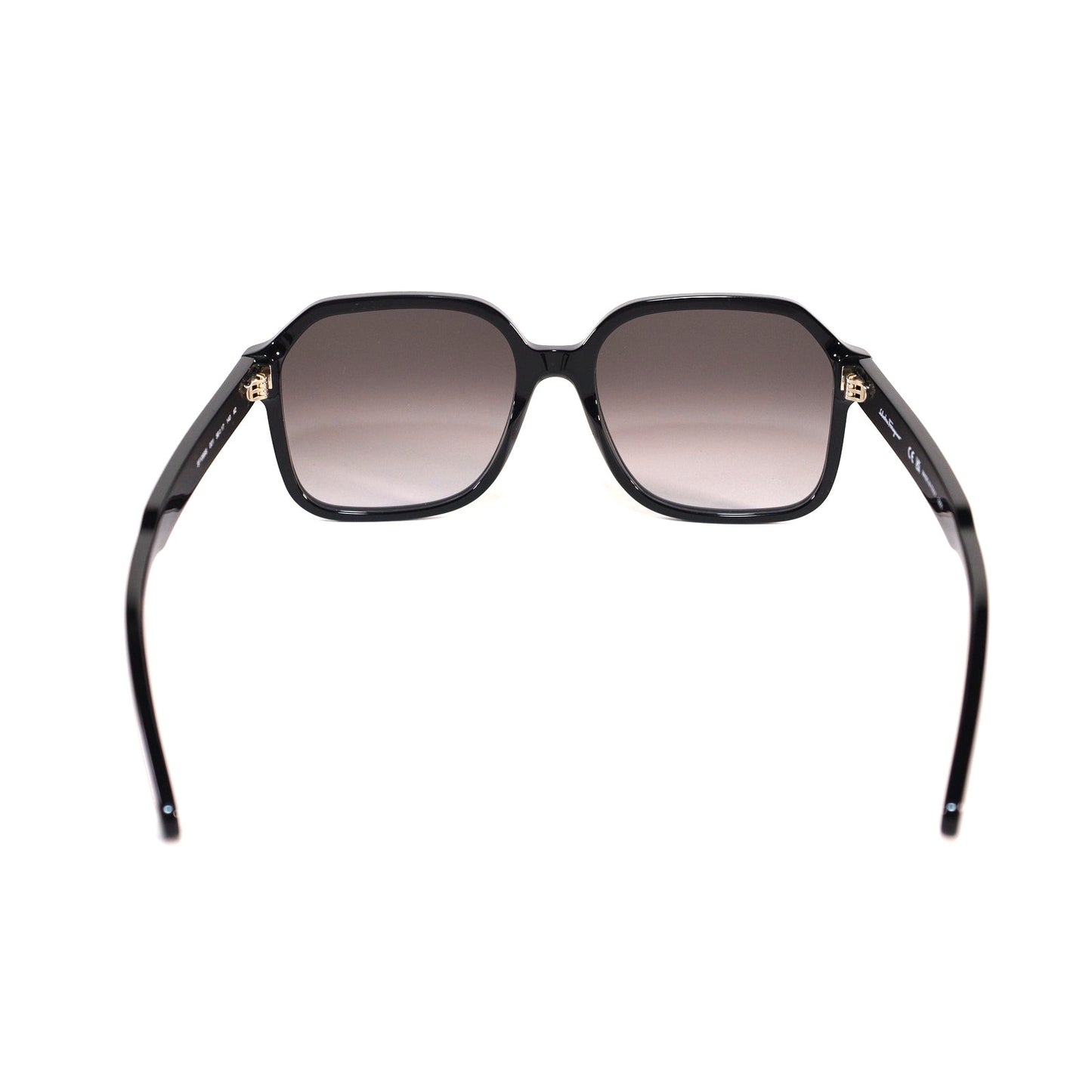 Ferragamo Square Womens Black Sunglasses - Black / Black Gradient