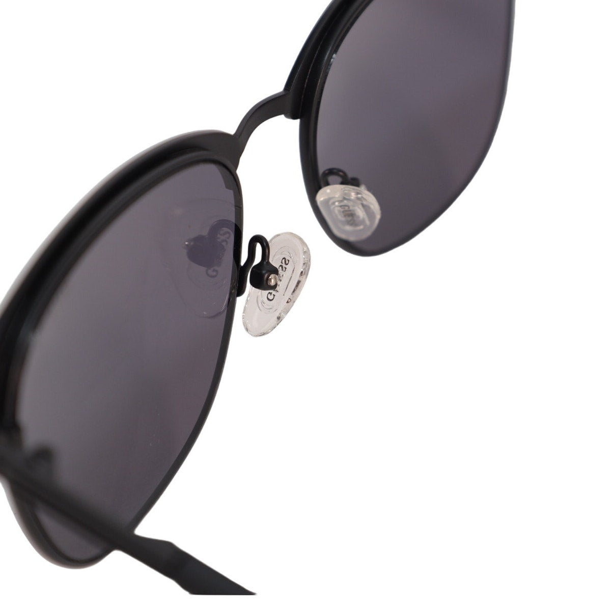 Guess Mens Round Metal Sunglasses - Matte Black / Dark Grey