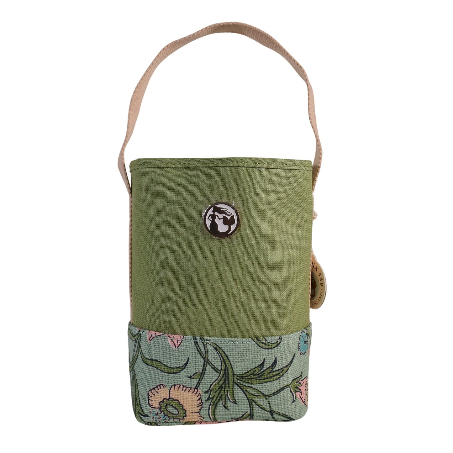 Spartina 449 Double Wine Caddy Tote Bag - Hamilton Floral Block Print
