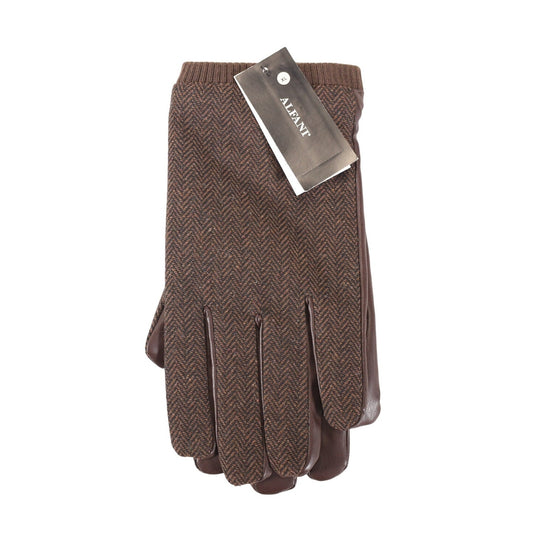 Alfani Men’s Brown Winter Gloves w/ Velvet Lining - Men’s XL