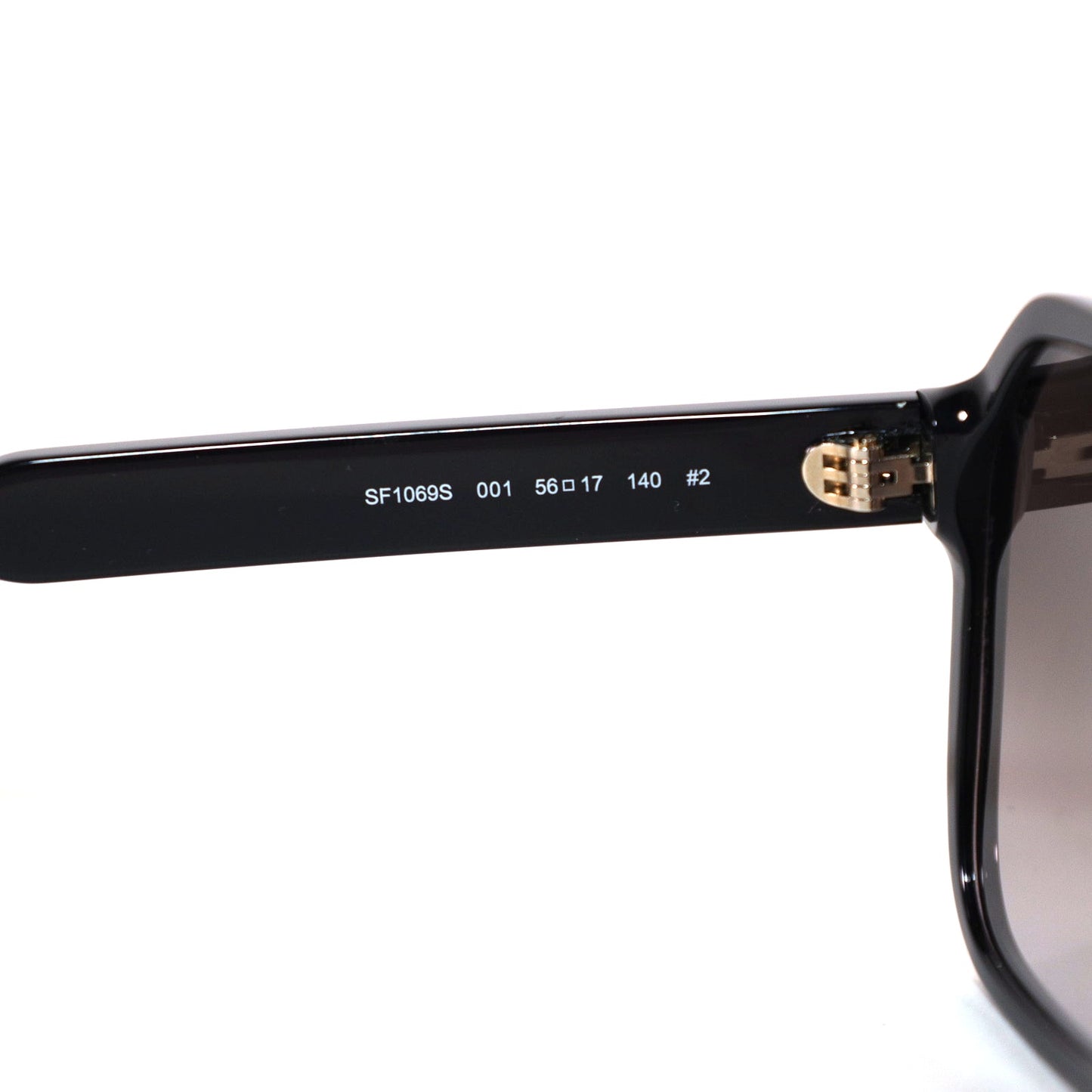 Ferragamo Square Womens Black Sunglasses - Black / Black Gradient