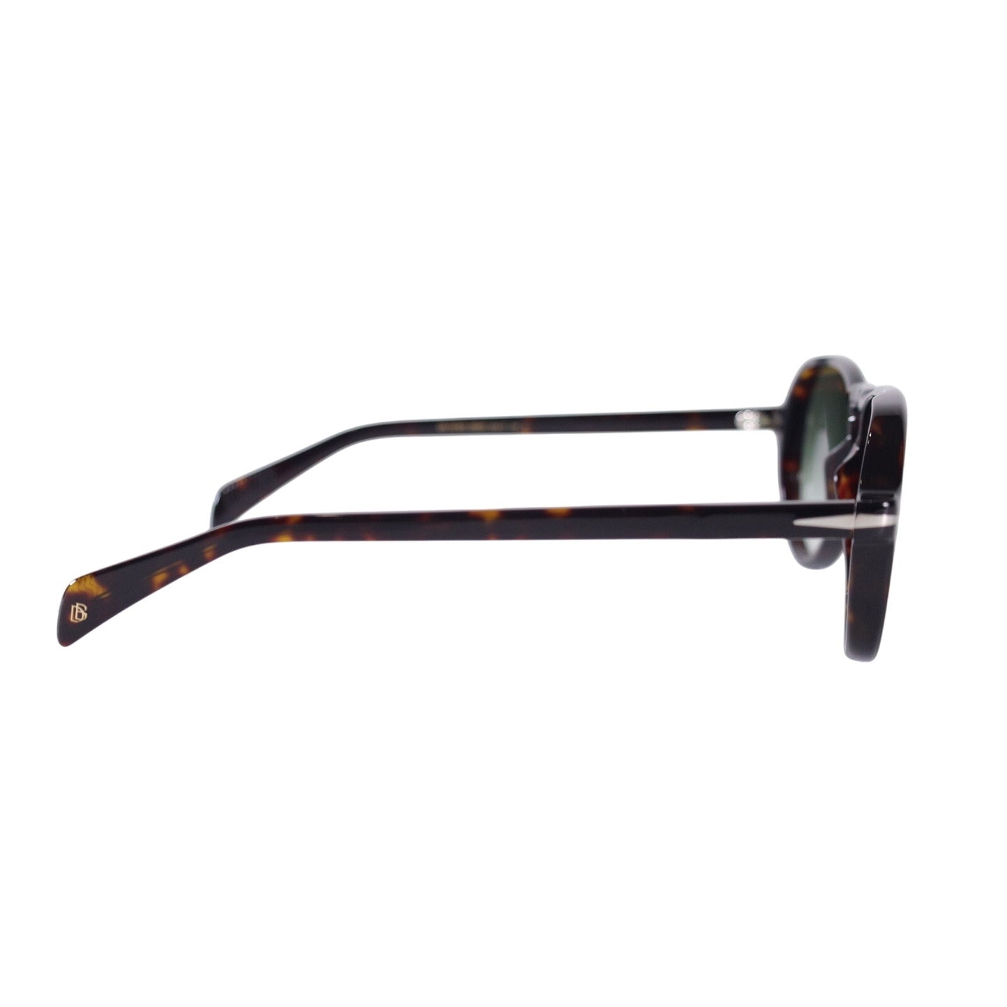 David Beckham Lightweight Aviator Sunglasses - Tortoise / Grey Green Gradient