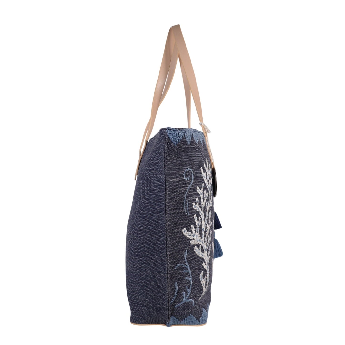 Spartina 449 Fiesta Tote Bag - Hamilton Crab - Denim Blue / White