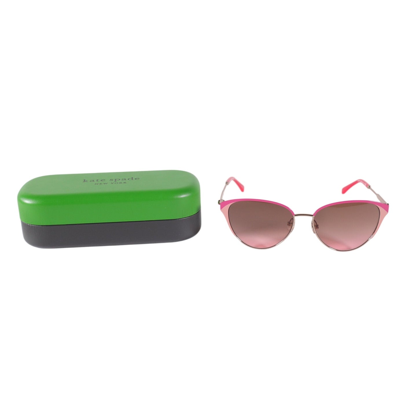 Kate Spade IANNA Cat Eye Sunglasses Women Rose Gold UV Protection