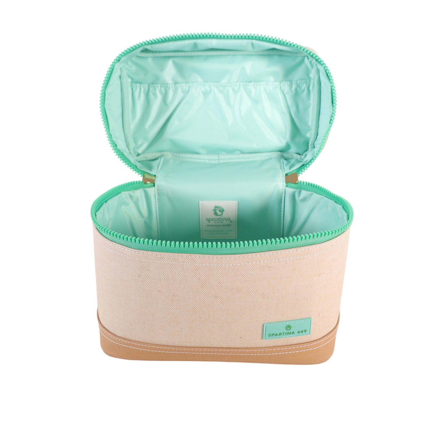 Spartina 449 Armada Travel Accessory Train Case - Flax / Green