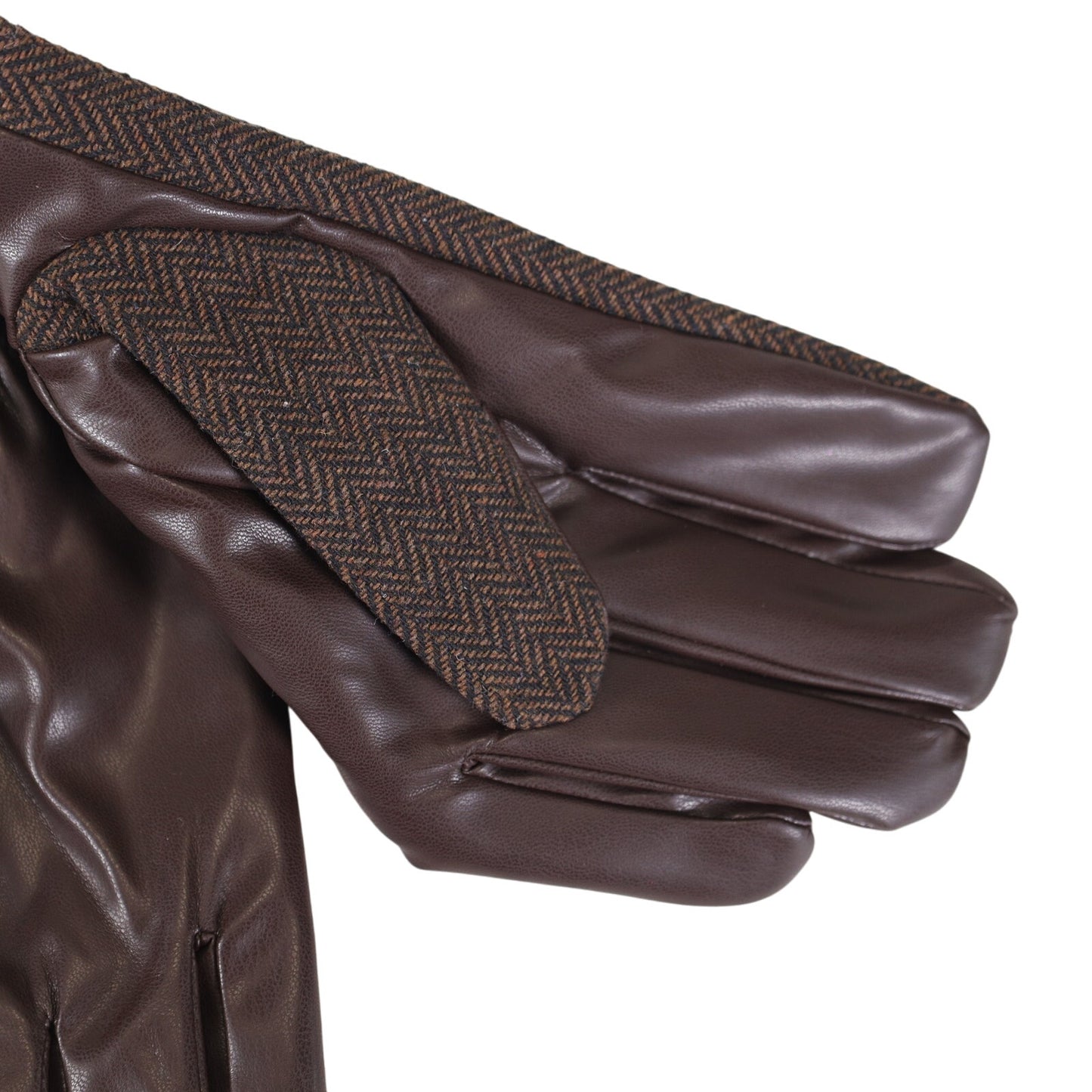 Alfani Men’s Brown Winter Gloves w/ Velvet Lining - Men’s XL
