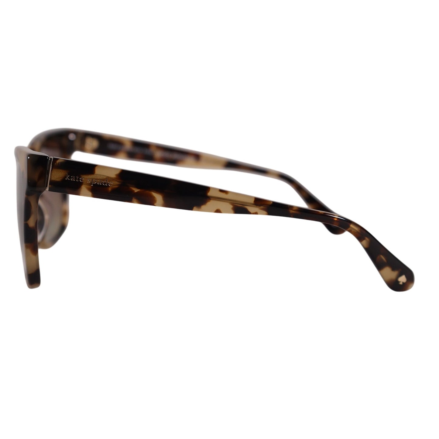 Kate Spade HARLOW Square Polarized Womens Sunglasses - Light Havana / Brown