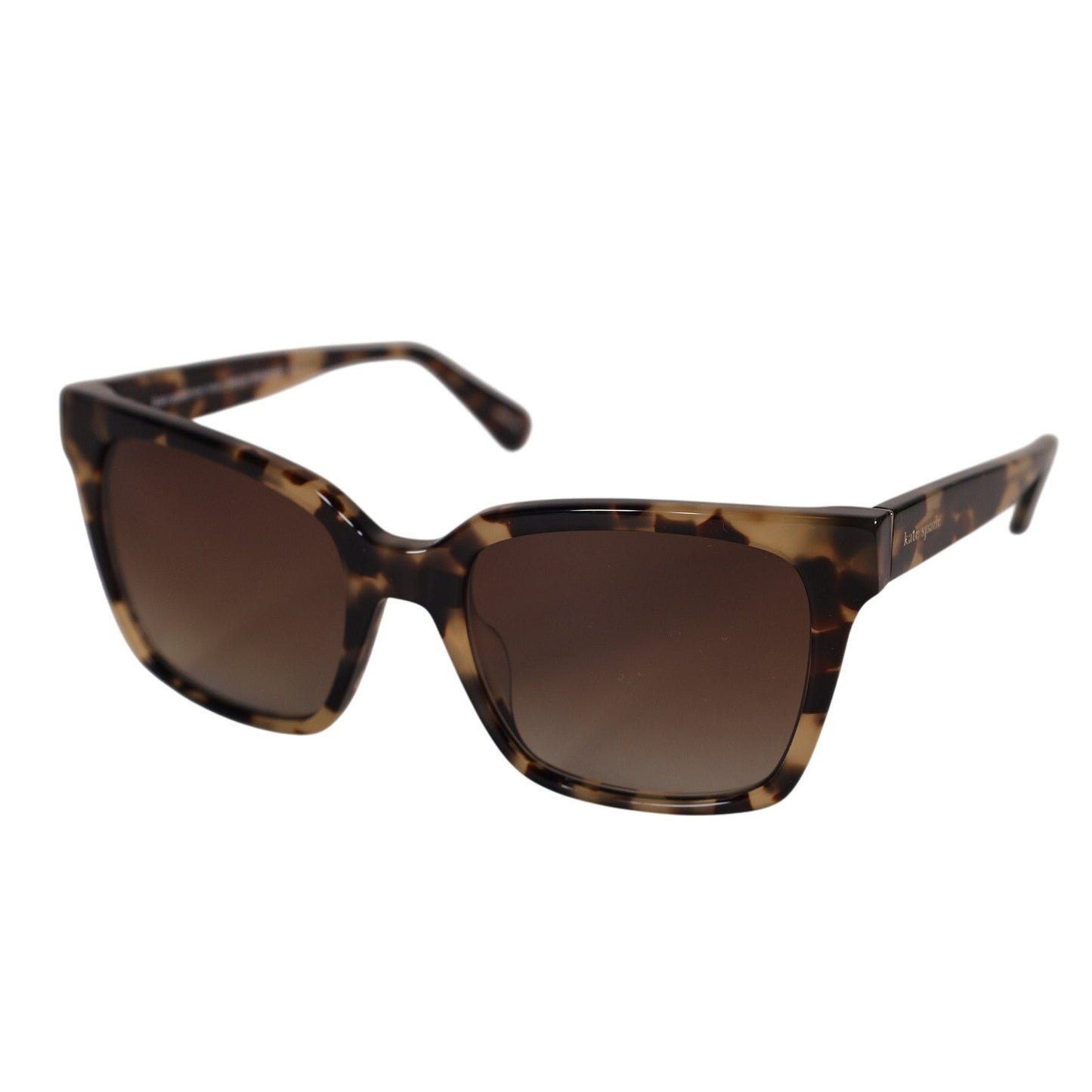Kate Spade HARLOW Square Polarized Womens Sunglasses - Light Havana / Brown