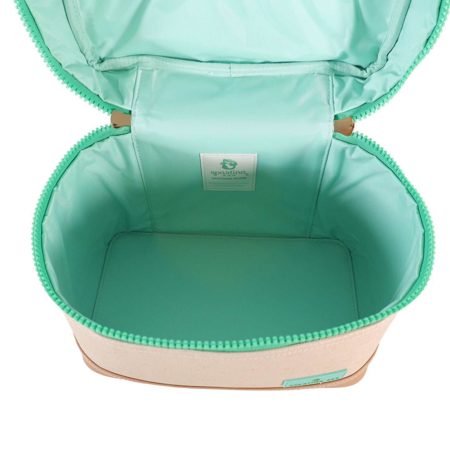 Spartina 449 Armada Travel Accessory Train Case - Flax / Green