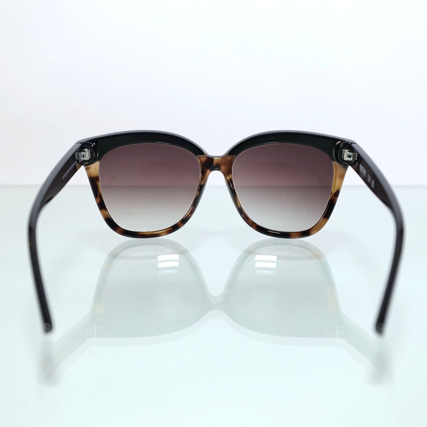 Kenneth Cole Reaction Oversized Round Sunglasses - Dark Havana/Gradient Brown