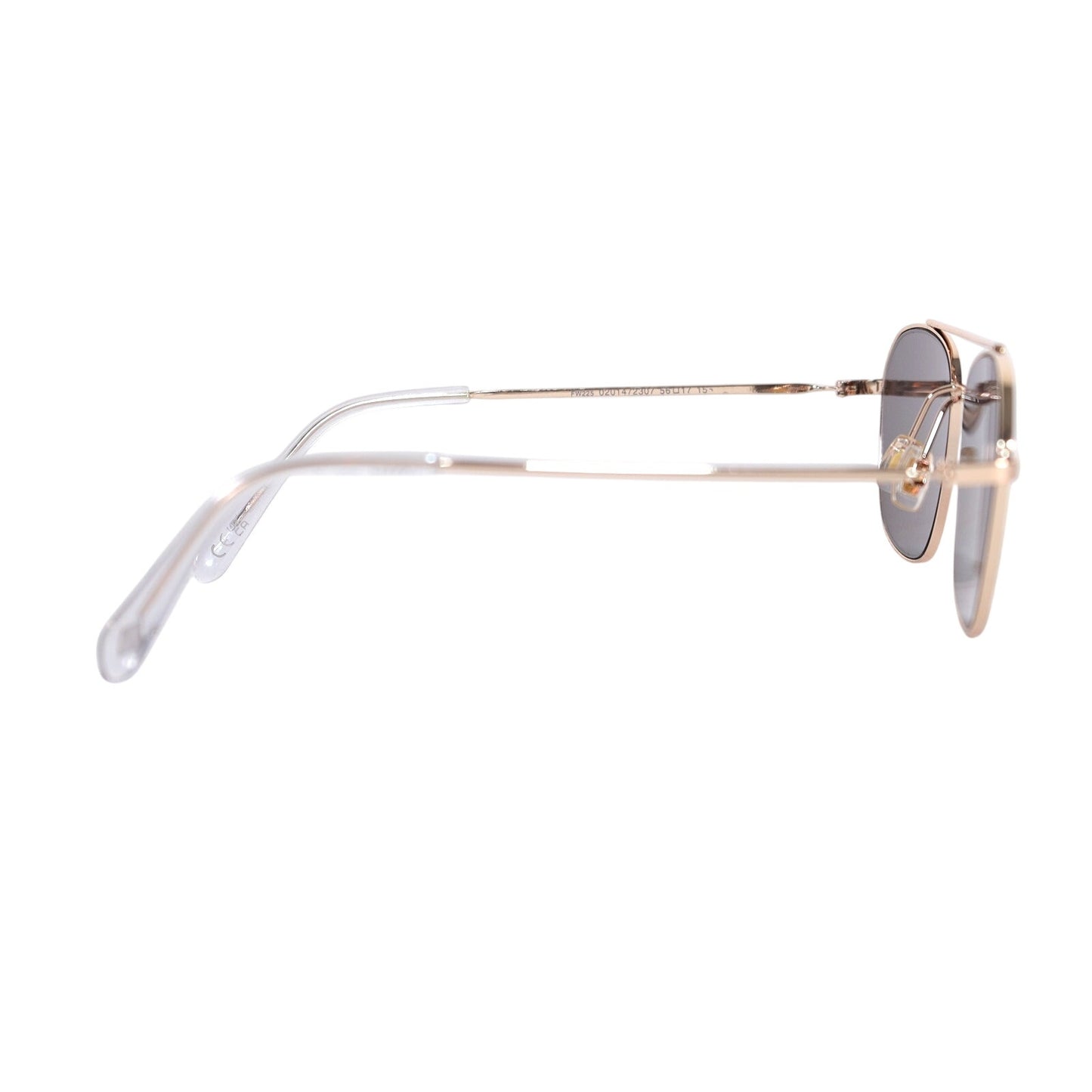 Fossil Navigator Aviator Mirrored Sunglasses - Gold / Blue-Green