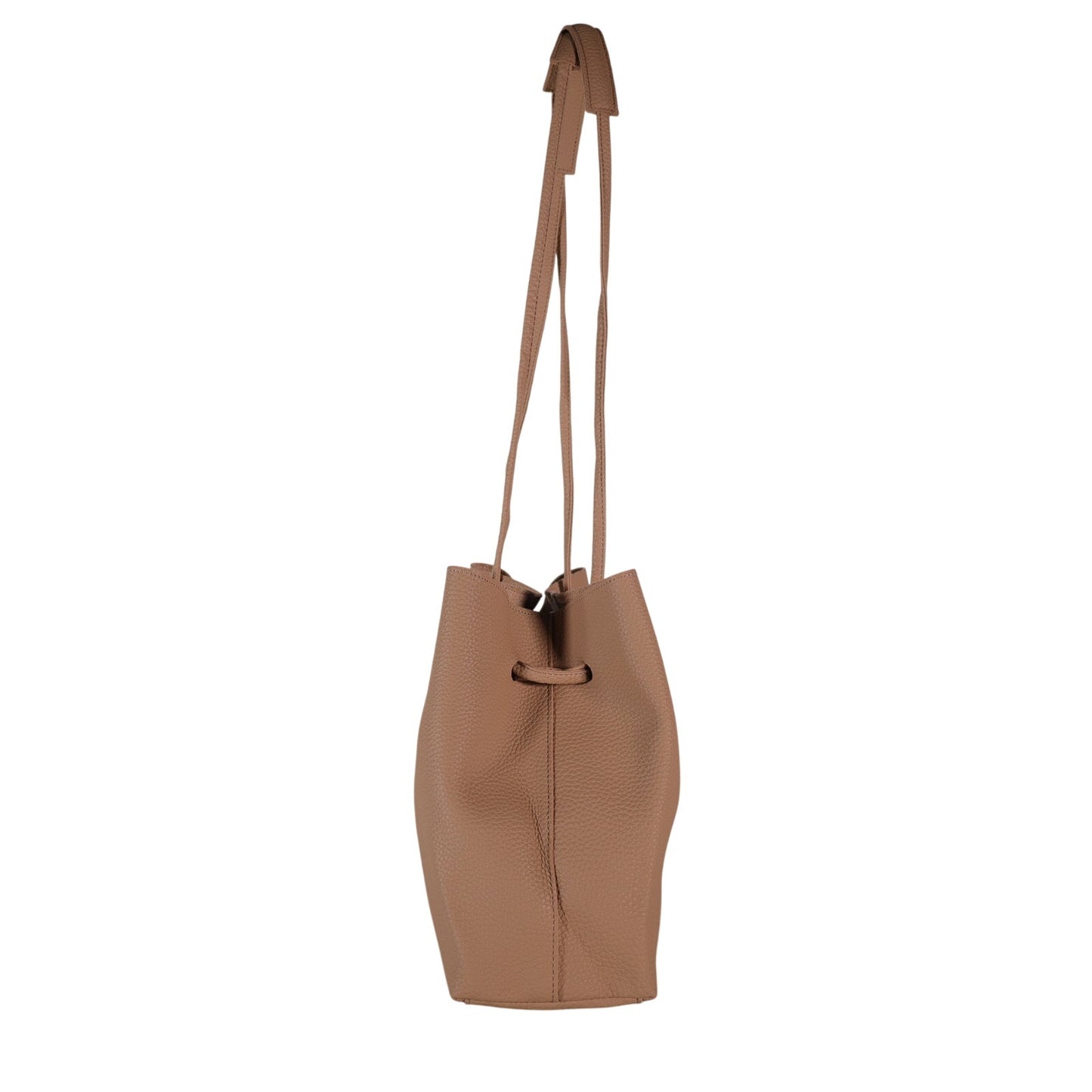 8 Other Reasons Vegan Pebbled Leather Slouchy Bucket Bag - Tan