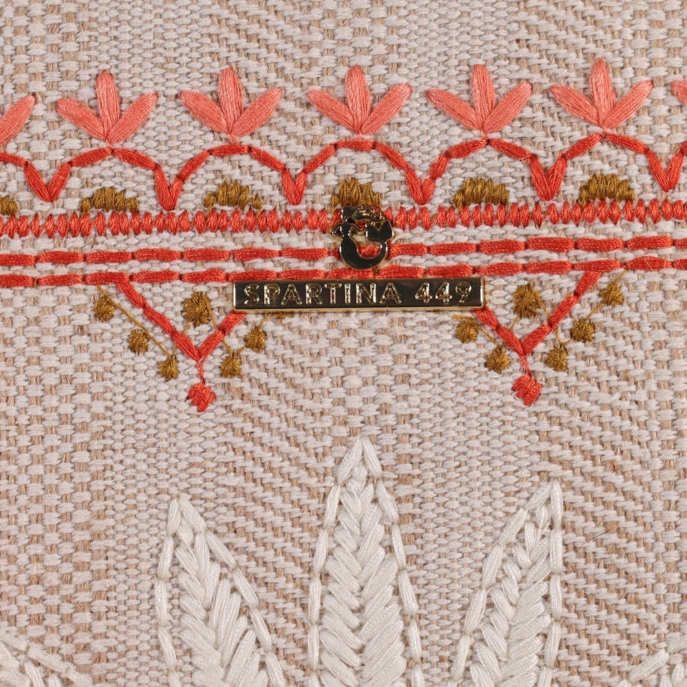 Spartina 449 Embroidered Large Fiesta Tote Bag - Callawassie Palmetto