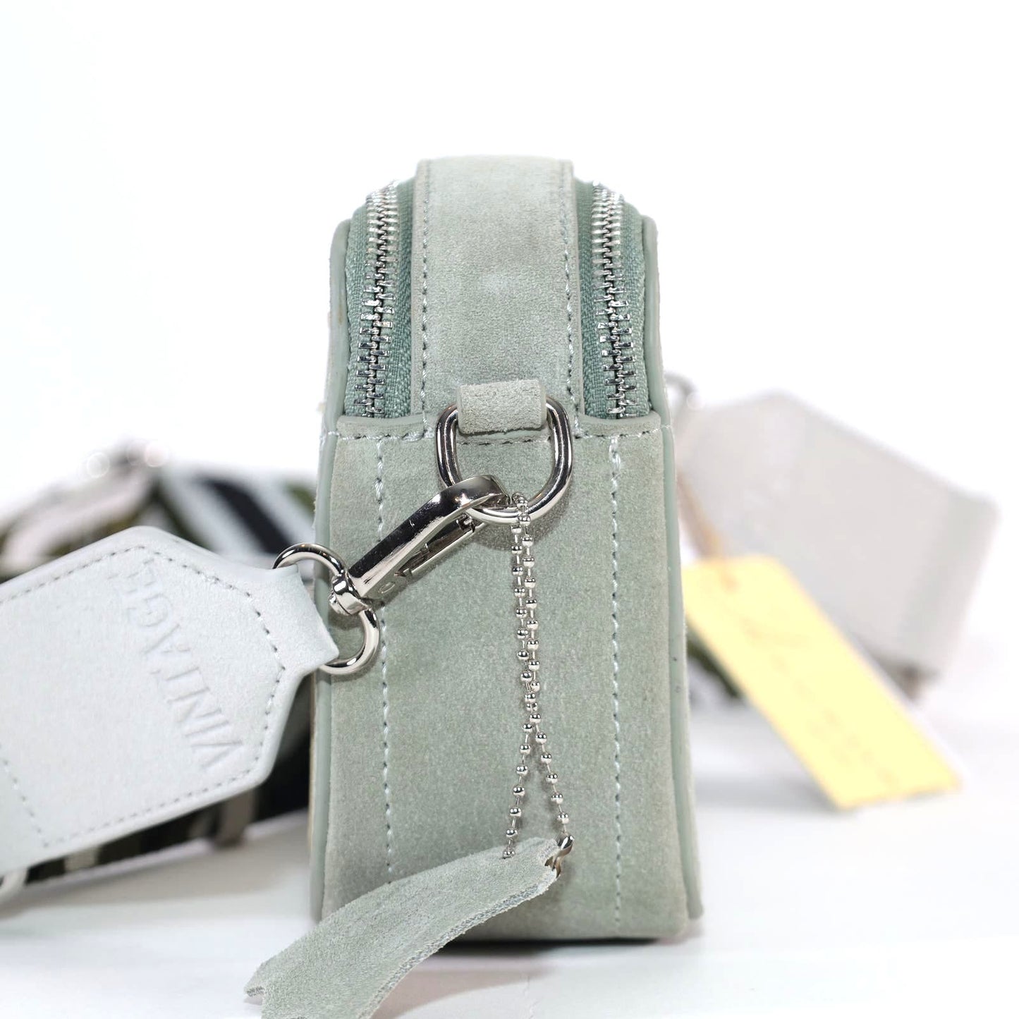 Vintage Havana Linda Bag with 2 Shoulder / Crossbody Straps - Silver