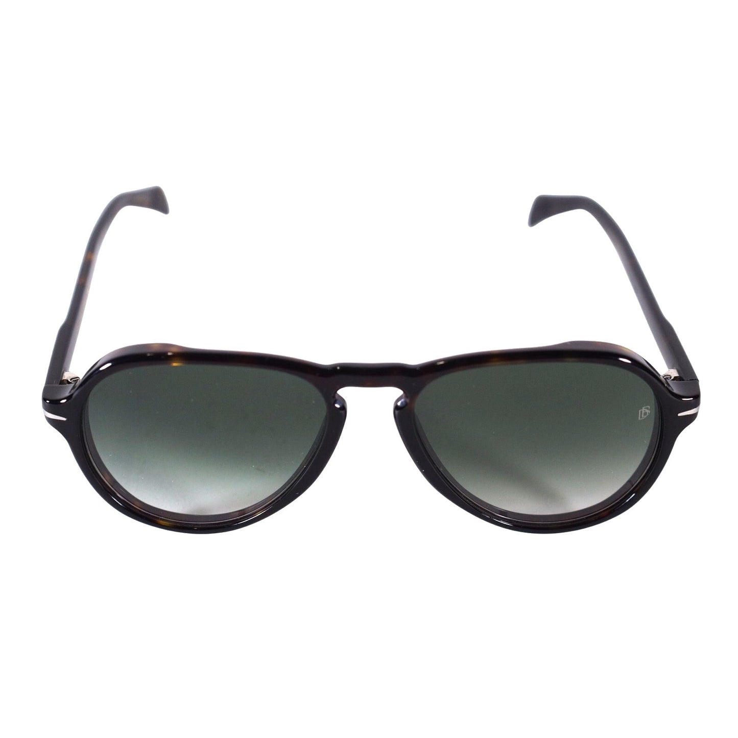 David Beckham Lightweight Aviator Sunglasses - Tortoise / Grey Green Gradient