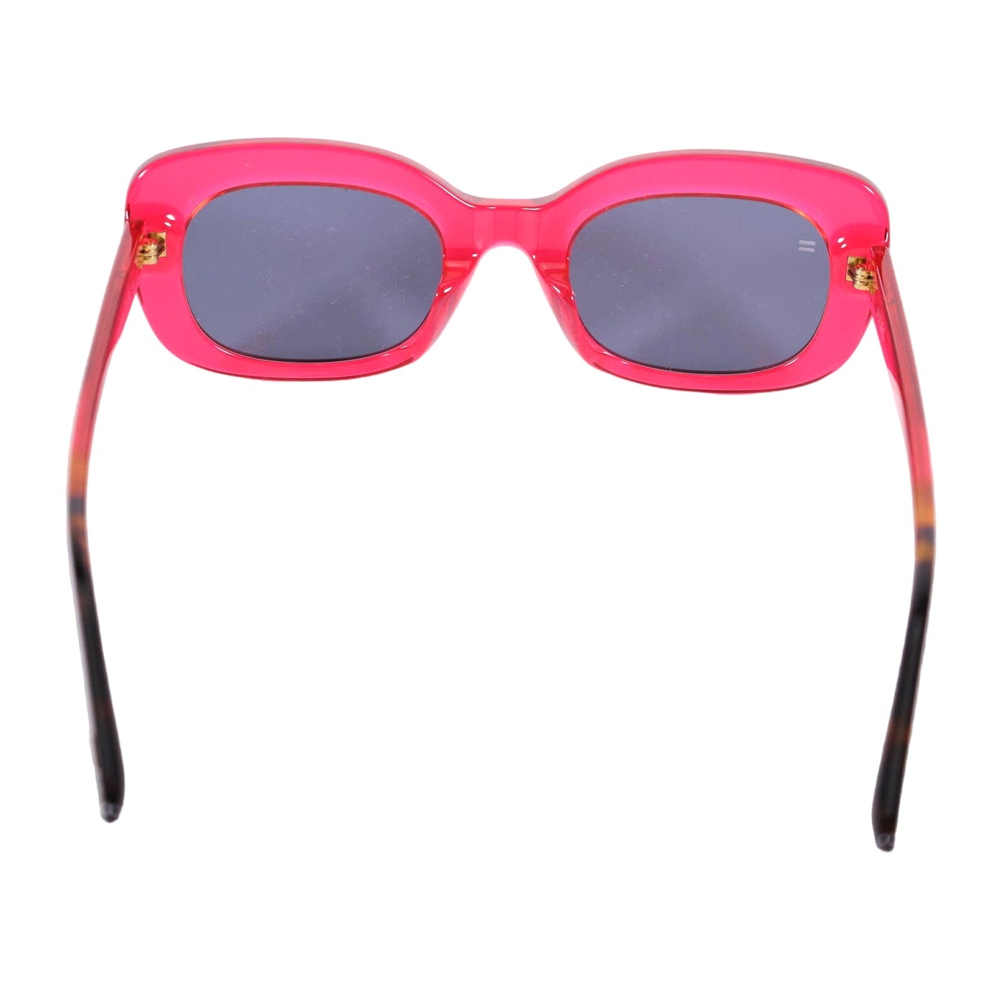 TOMS Jules Womens Oval Sunglasses - Transparent Red/Grey